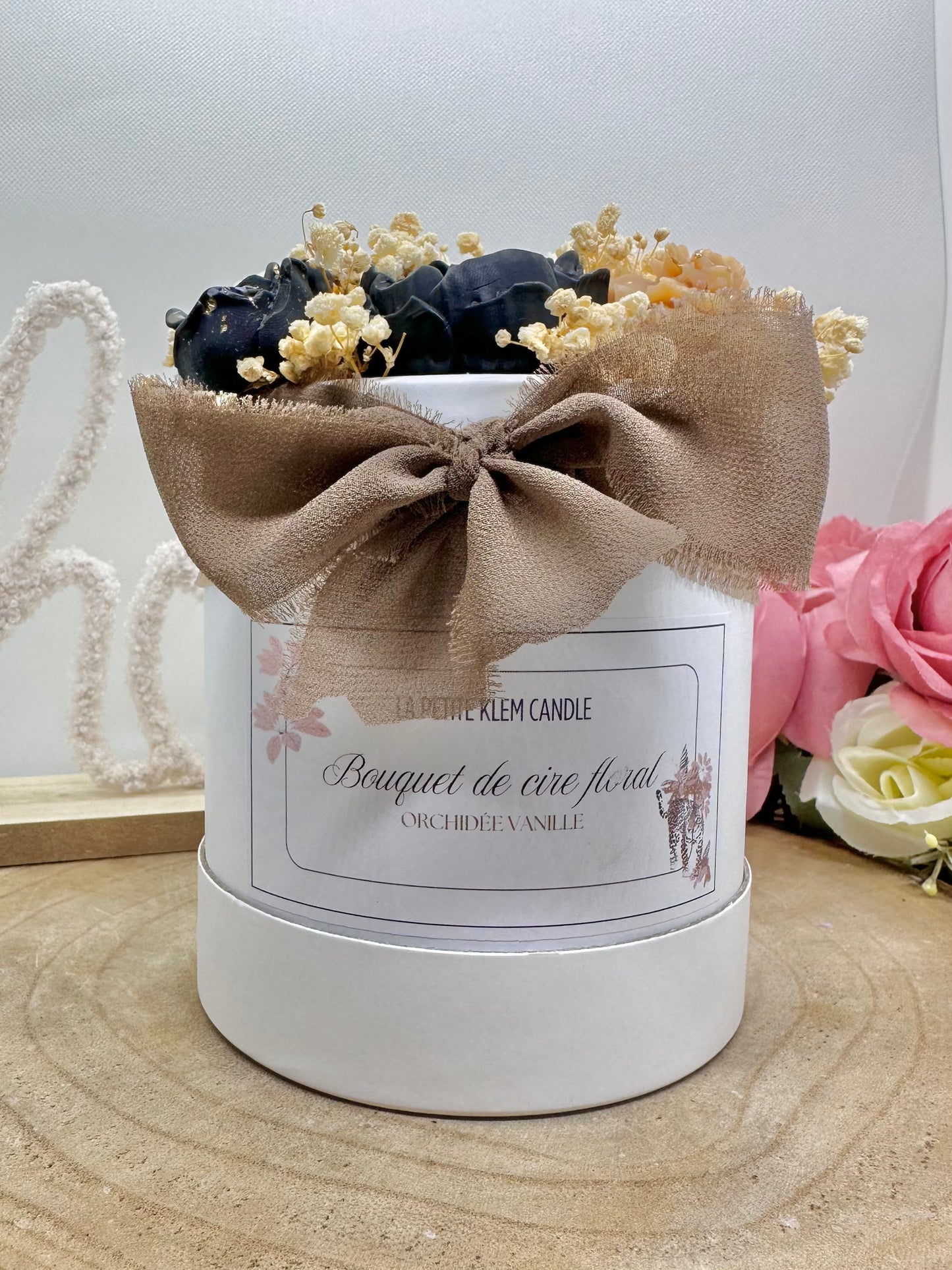 Bouquet de cire floral Léopard - Orchidée vanille (inspiré de Hypnotic poison)