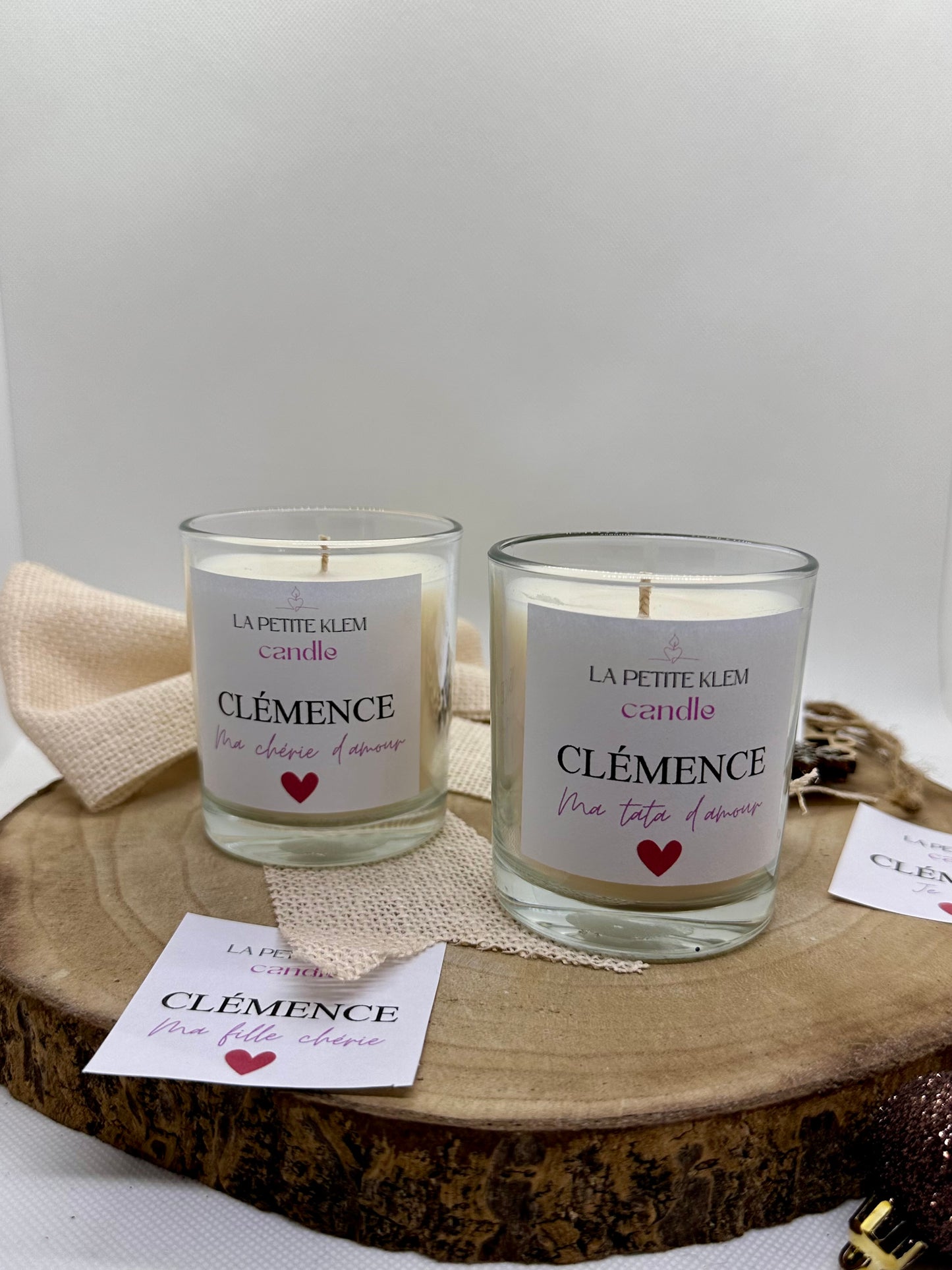 Bougie personnalisée prénom+texte