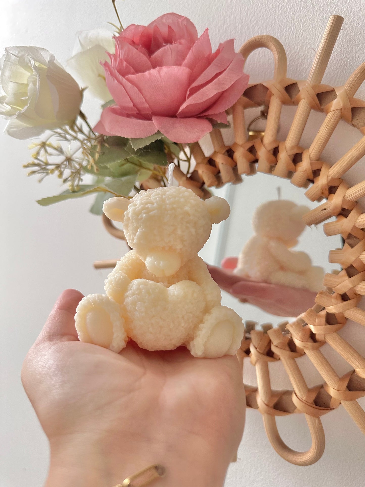 Bougie nounours cœur