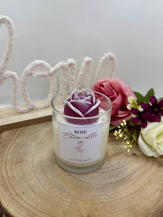 Bougie Rose éternelle - Parfum au choix