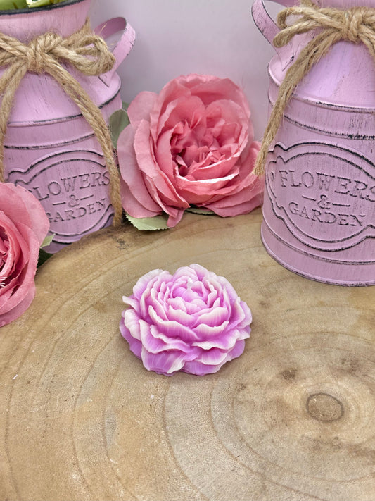 Bougie pivoine - Rose et blanc