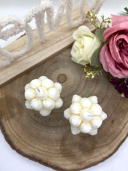 Bougie - Bouquet de fleurs