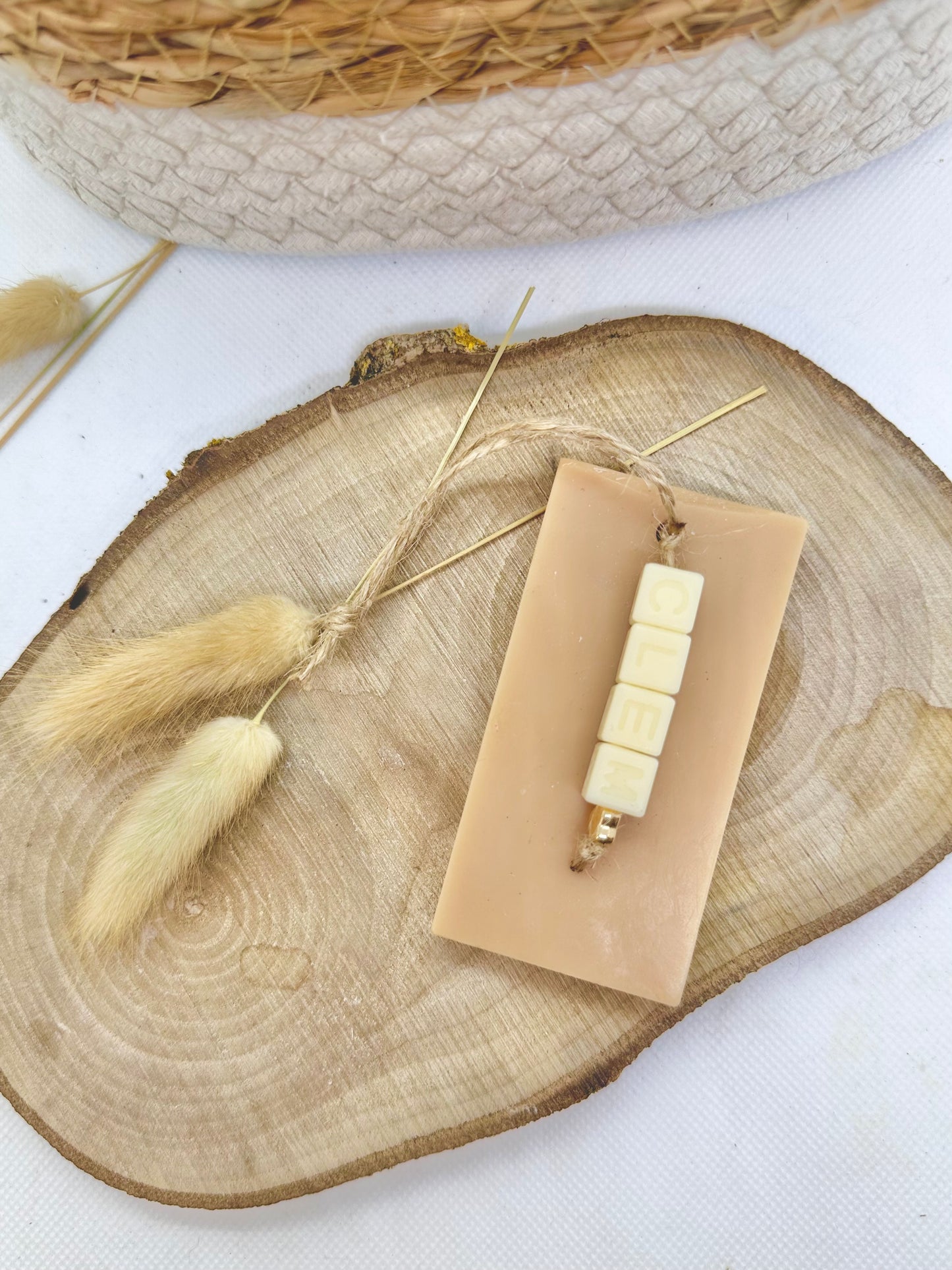 Suspension parfumée rectangle - Prénom personnalisable